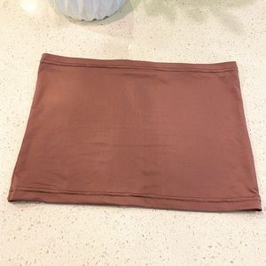Dusty Rose bandeau top. NWOT